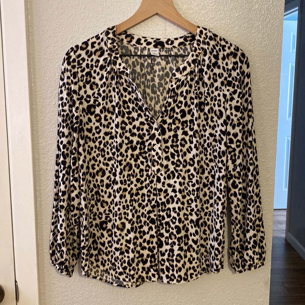 Old Navy Split Neck Blouse.